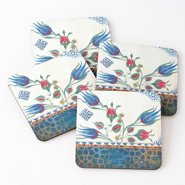 Item preview, Arabesque Floral Geometric Print - Version 4 designed and sold by Helen Al-Ammari.