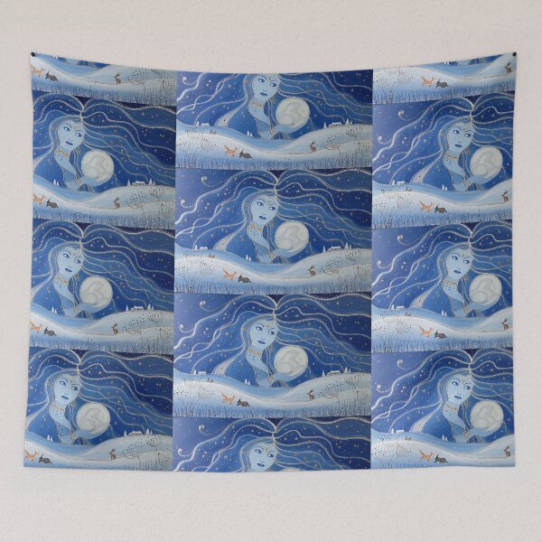 Item preview, Goddess Art, Night Goddess, Hare Moon designed and sold by GlitteringFox.