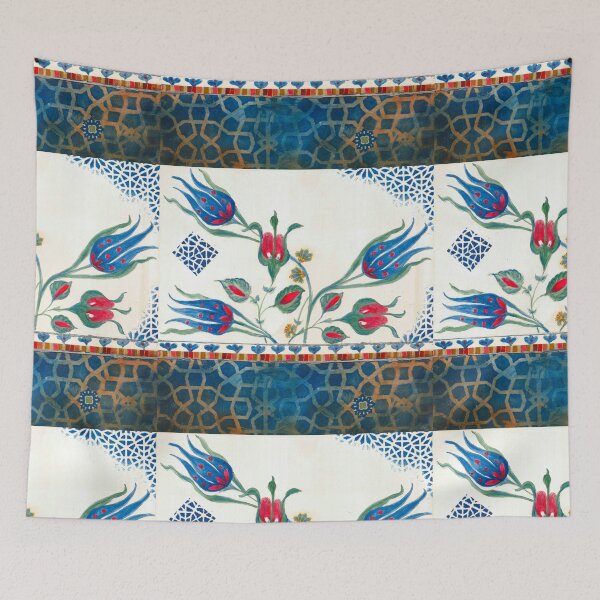 Item preview, Arabesque Floral Geometric Print - Version 4 designed and sold by Helen Al-Ammari.