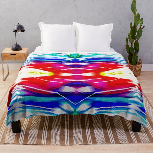 Item preview, Vibrant red and teal , Psychedelic Arte Abstracto, abstract art design designed and sold by Adri Barnard.