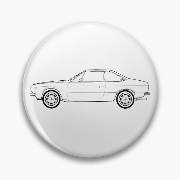 Artikelvorschau, Beta Coupé Classic Car Umrisszeichnung entworfen und verkauft von RJWautographics.