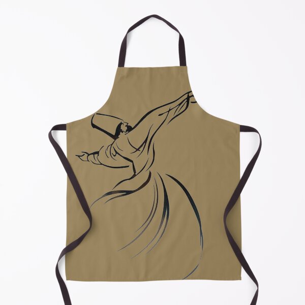 Item preview, Dervish Line Drawing Calligraphy Style In Black designed and sold by taiche.