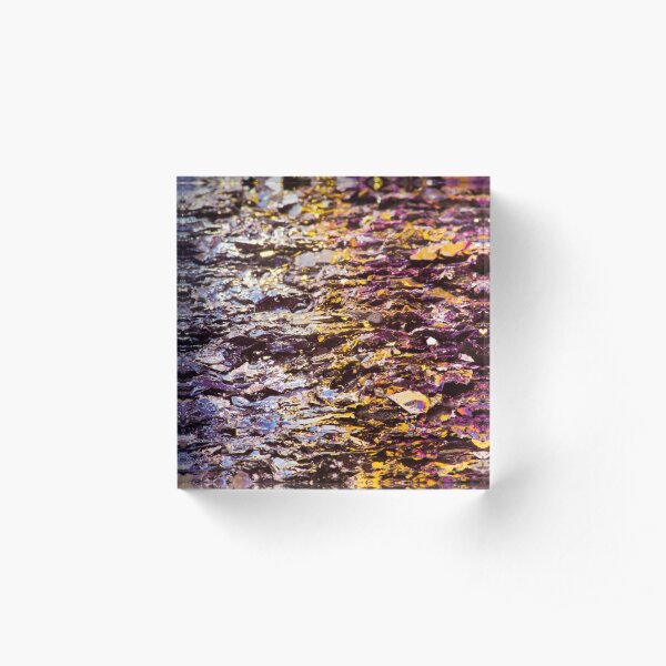 Colored mineral Acrylic Block