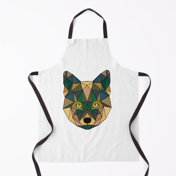 Item preview, Geometric Wolf - Dark green - Blue - Yellow designed and sold by Geometricshow.