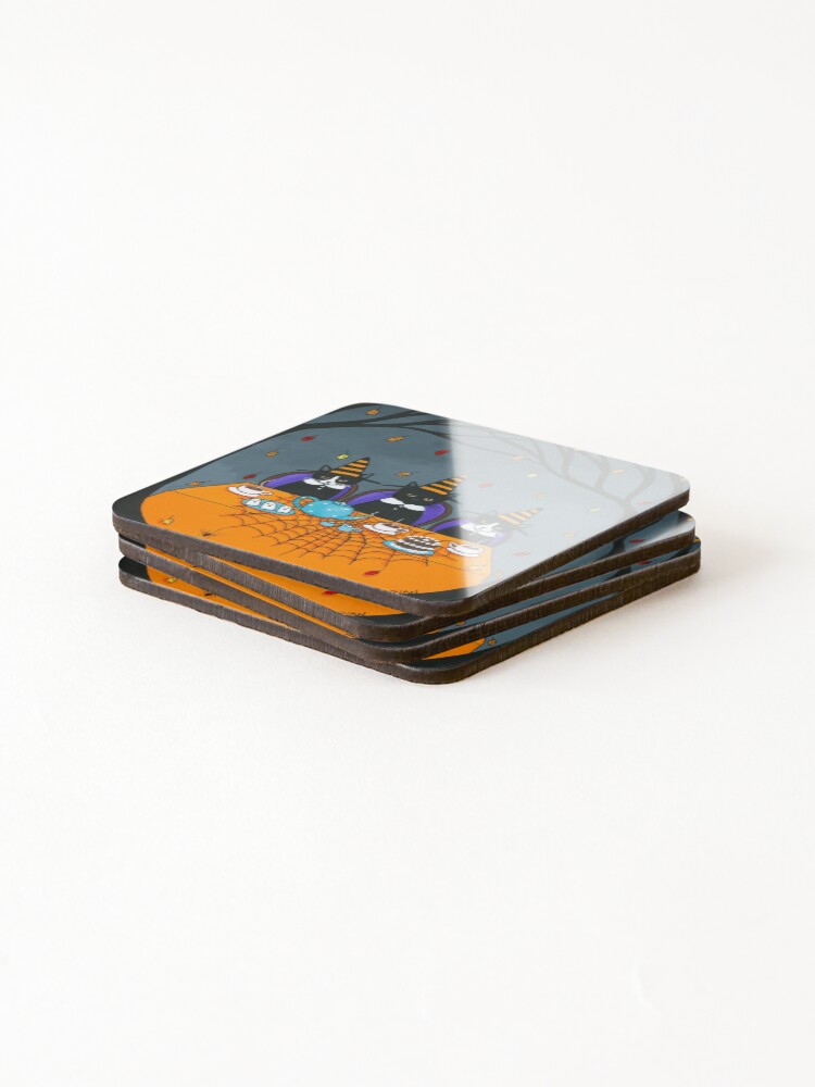 Alternate view of The Halloween Tea Party Coasters (Set of 4)