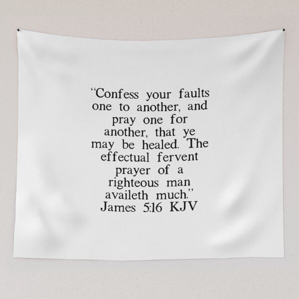 Item preview, James 5:16 KJV designed and sold by IBMClothing.