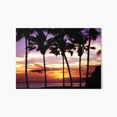 Hawaiian Sunset Art Board Print