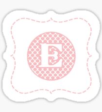 Monogram E Sticker
