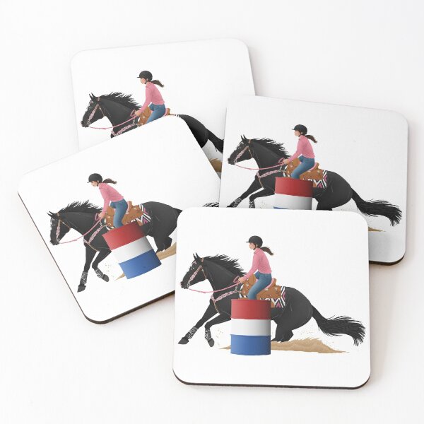 Item preview, Black Quarter Horse Barrel Racer - Equine Rampaige designed and sold by equinerampaige.
