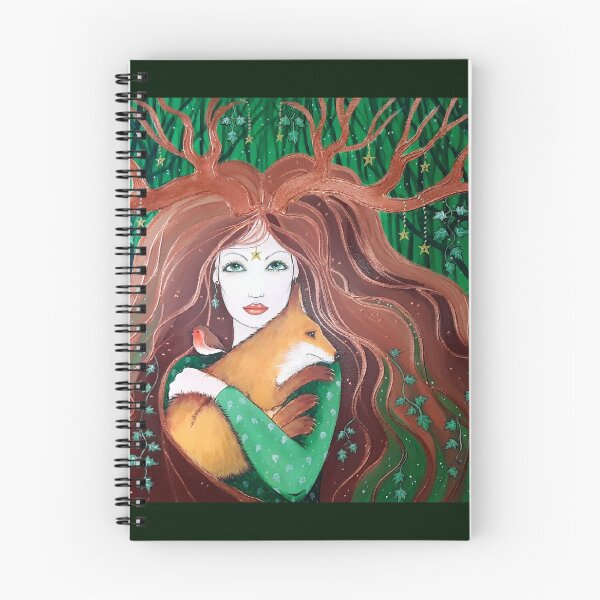 Item preview, Goddess Art, Fox, Forest, Wood Goddess designed and sold by GlitteringFox.