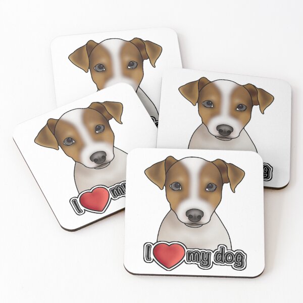 Item preview, I Love My Dog - Jack Russell Terrier designed and sold by JadeMadeThis.