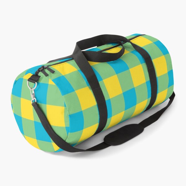 Item preview, Atoll Blue & Vibrant Yellow Buffalo Plaid designed and sold by 89BLACK.