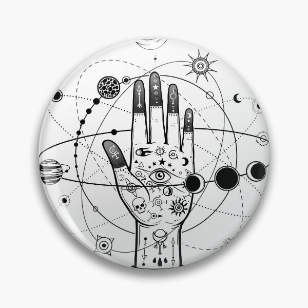 Item preview, Mystical drawing: tattoo human hand holds the universe.  designed and sold by YanaZvereva.
