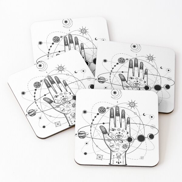 Item preview, Mystical drawing: tattoo human hand holds the universe.  designed and sold by YanaZvereva.