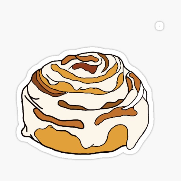 “Cinnamon roll” Sticker by harpers-designs | Redbubble