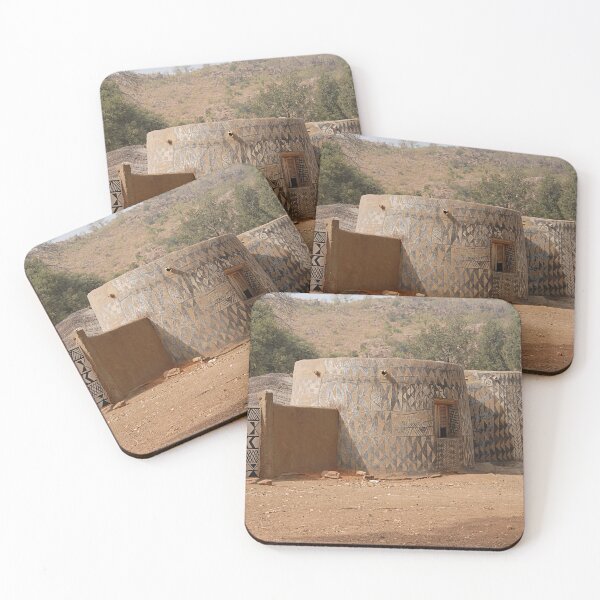 Item preview, Hand Painted House Facades African Art, Burkina Faso designed and sold by worldways.