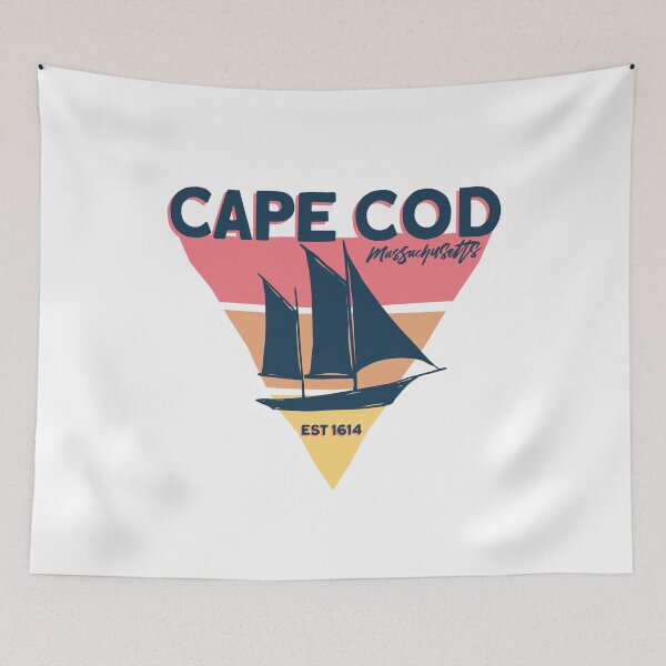 Item preview, Cape Cod Sailboat Massachusetts Summer Vibes designed and sold by TeagoShirts.