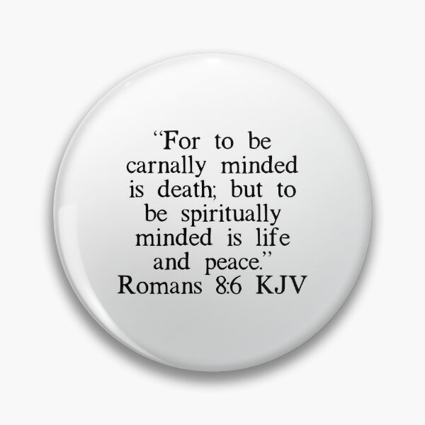 Item preview, Romans 8:6 KJV designed and sold by IBMClothing.