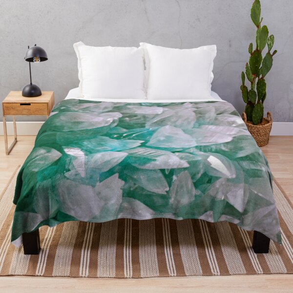 Item preview, Green Crystal and Stone Structures - Abstract Mineral Art designed and sold by ColorsHappiness.