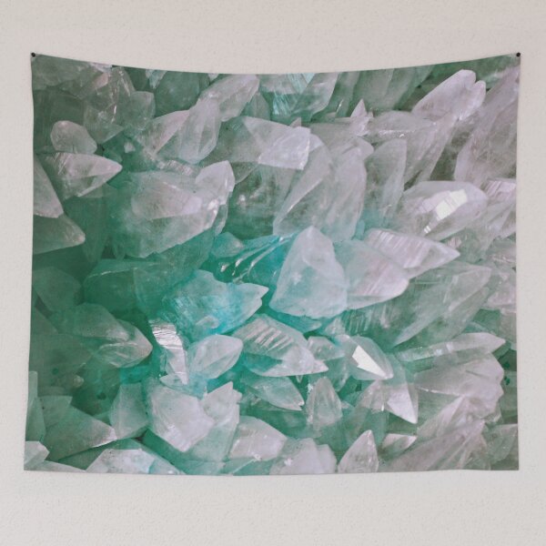 Item preview, Green Crystal and Stone Structures - Abstract Mineral Art designed and sold by ColorsHappiness.