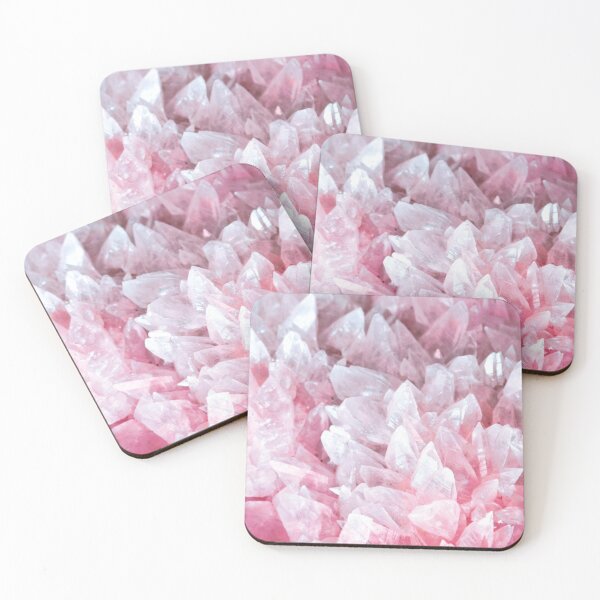 Item preview, Pink Crystal and Stone Structures - Abstract Mineral Art designed and sold by ColorsHappiness.