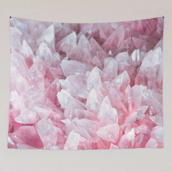 Item preview, Pink Crystal and Stone Structures - Abstract Mineral Art designed and sold by ColorsHappiness.