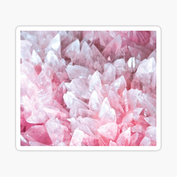 Pink crystal Sticker