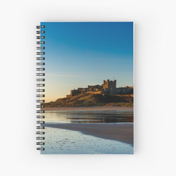 Sunrise over Bamburgh Castle Spiral Notebook