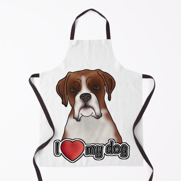 Item preview, I Love My Dog - Boxer Dog designed and sold by JadeMadeThis.