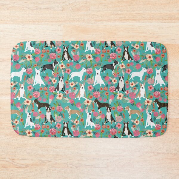 Item preview, Bull Terrier dog breed pattern florals dog lover gifts pet friendly designs designed and sold by PetFriendly.