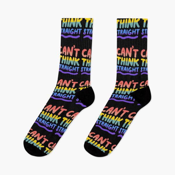 Item preview, Can't Think Straight Gay Lesbian LGBT Pride Flag designed and sold by yesqueen.