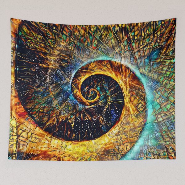 Aperçu de l'œuvre Abstractions de l'abstraction abstraite de la spirale de Fibonacci créée et vendue par blackhalt.