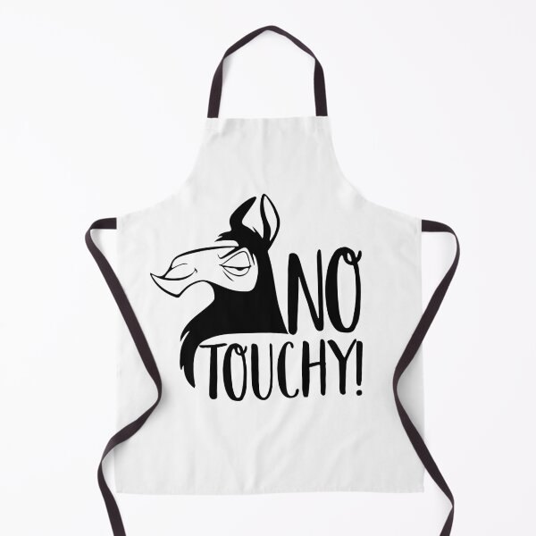 Item preview, No Touchy! Kuzco Llama Black and White designed and sold by UnaGale.