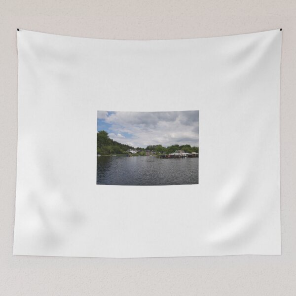 Item preview, Balmaha Village from Loch Lommond Canvas Print designed and sold by Scottish Photography .