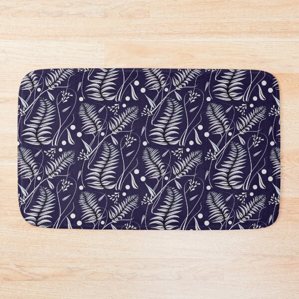 Item preview, Bushy Fern - Indigo designed and sold by BumbleChynxBee.