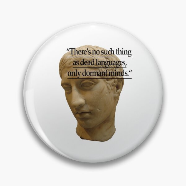 Item preview, "No existen los idiomas muertos, solo las mentes inactivas". designed and sold by studyclassics.
