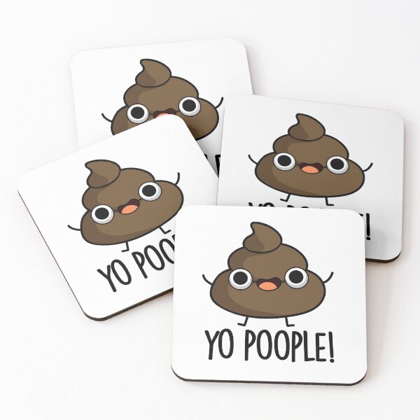 Item preview, Yo Poople Funny Poop Puns  designed and sold by punnybone.