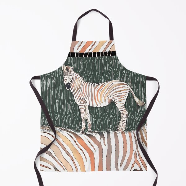 Item preview, Zebra with Terra Cotta stripes designed and sold by Linda Sholberg.