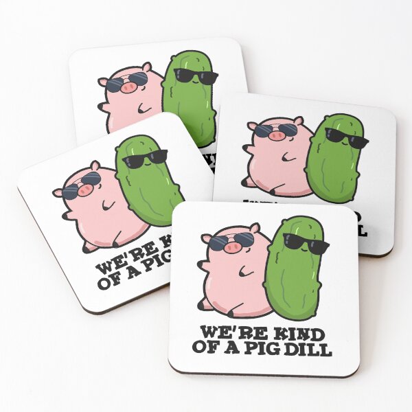 Item preview, We're Kind Of A Pig Dill Funny Food Pun  designed and sold by punnybone.