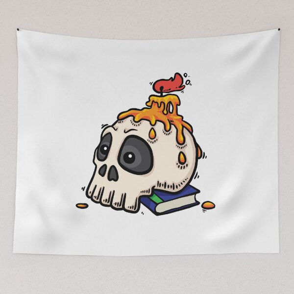 Item preview, Copy of Cute halloween Skull book and candle designed and sold by maipadpro.