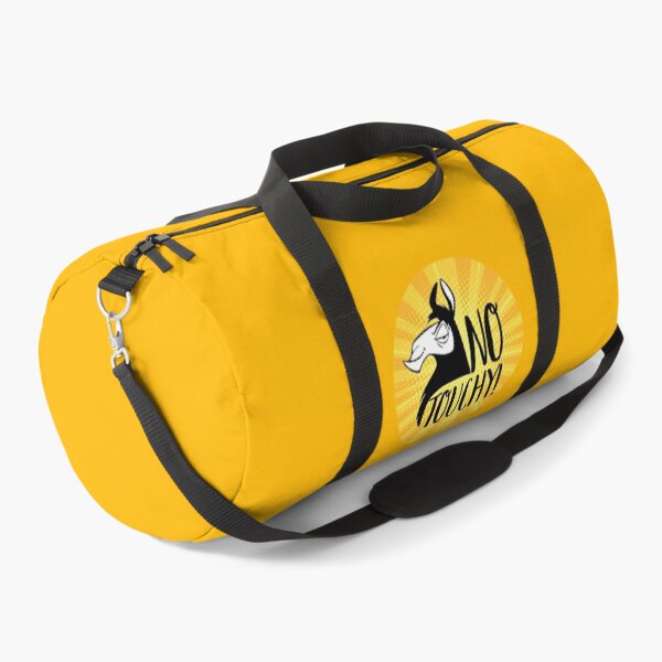 No Touchy! Kuzco Llama Yellow Duffle Bag
