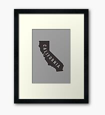 California - My home state Framed Print
