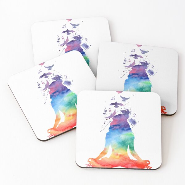 Item preview, Yoga, Birds and Music Silhouette designed and sold by Designs By Creation.