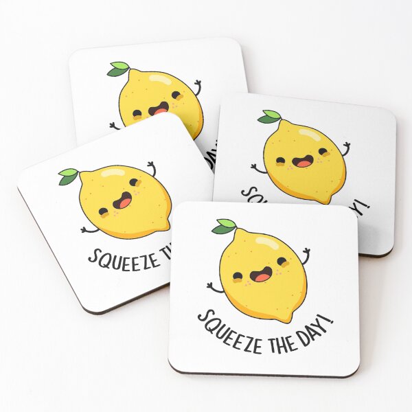 Item preview, Squeeze The Day Funny Lemon Puns  designed and sold by punnybone.