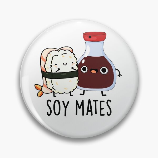 Item preview, Soy Mates Funny Soy Sauce Puns  designed and sold by punnybone.
