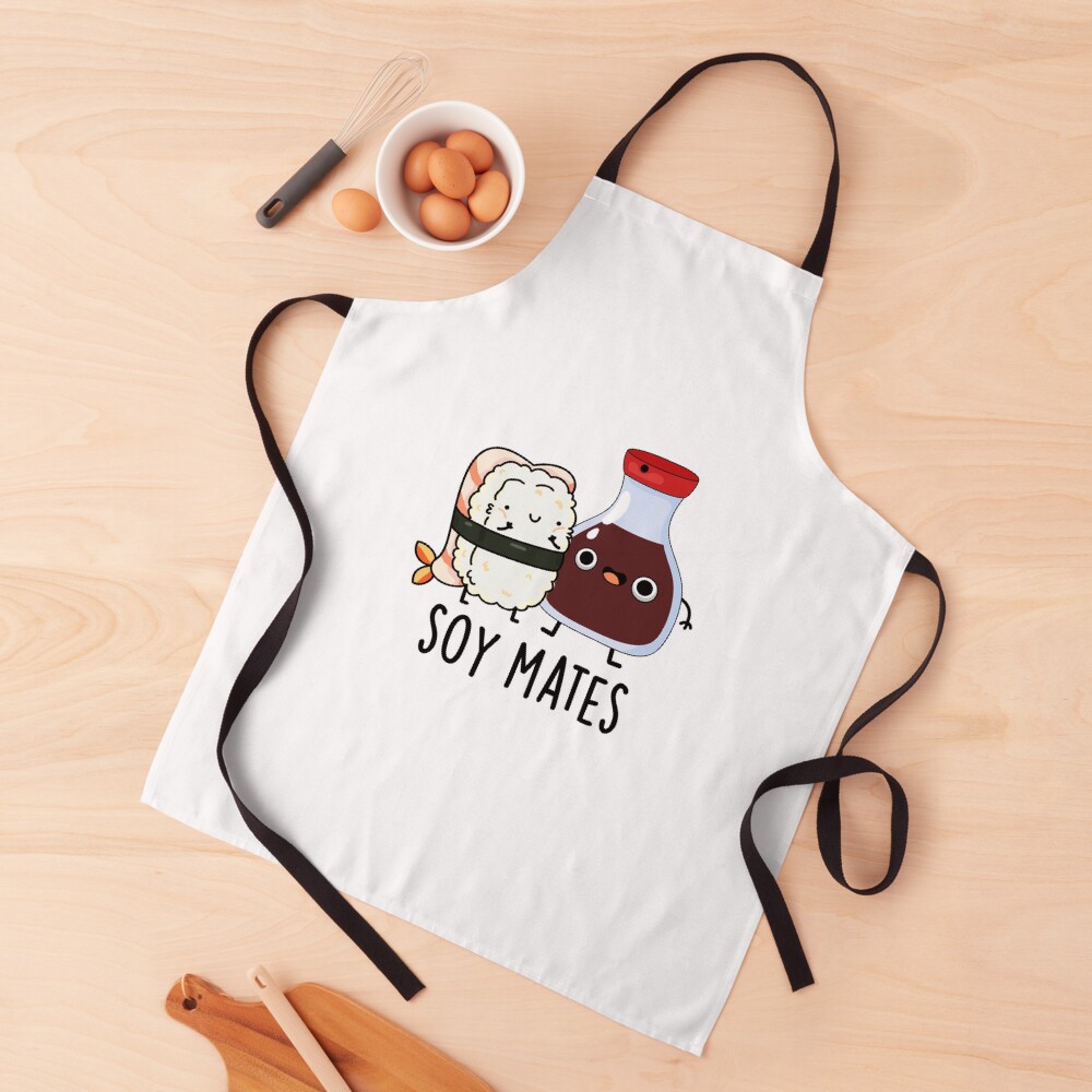 Soy Mates Cute Soy Sauce Pun Apron