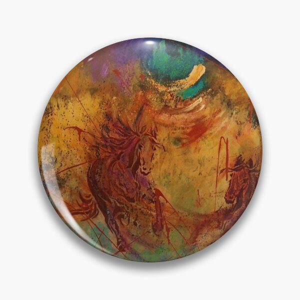 Item preview, © Laura Gabel, “Night Riders”. Mixed Media, 32x32. Private Collection. designed and sold by Laura Gabel.