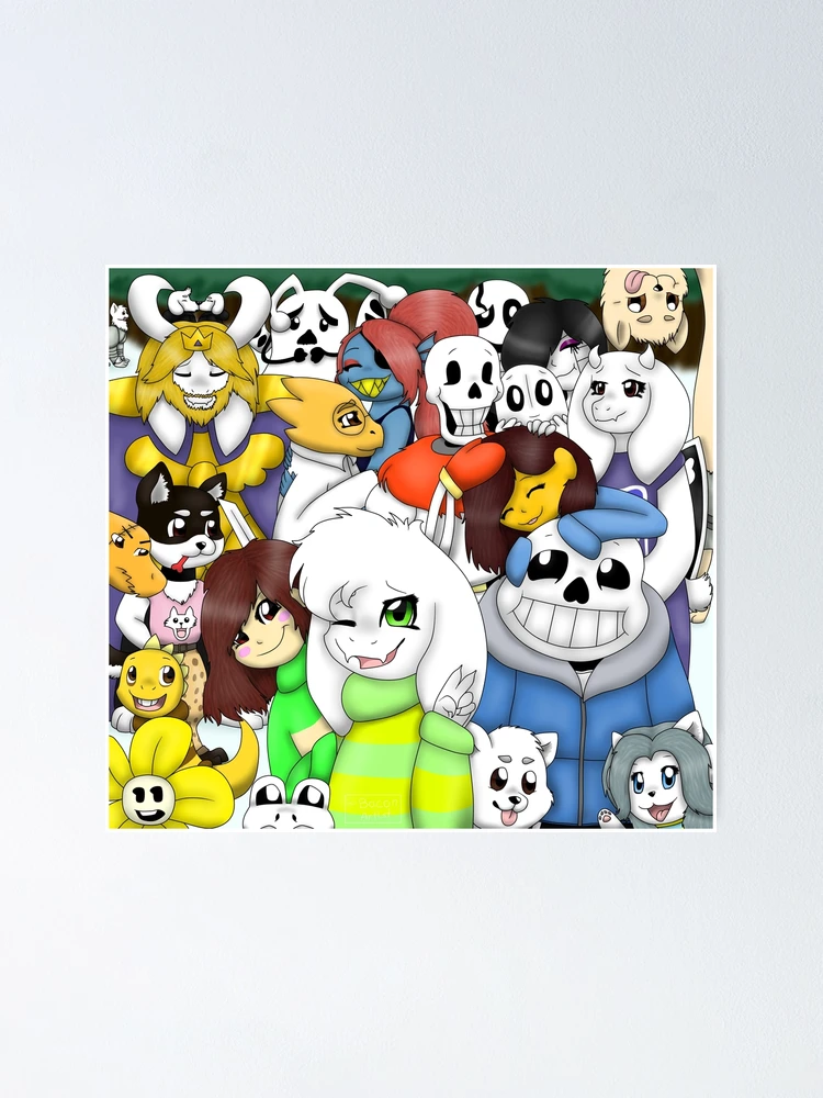 Every Characters in Undertale Poster Wall Decor – Twentyonefox