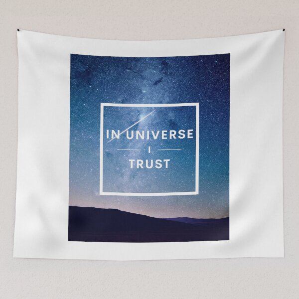 Item preview, In Universe I Trust - Motivational Quotes About Universe designed and sold by Rohit Mane.