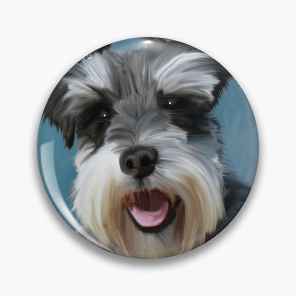 Item preview, Miniature Schnauzer Dog Water Color Art Painting designed and sold by aashiarsh.